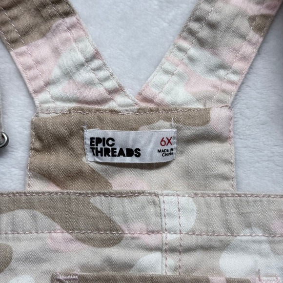 Epic Threads Girls Pink Camo Tulle Skirt Overall Dress Size 6X - Picture 2 of 5